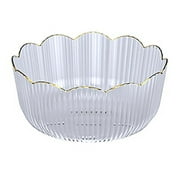 Multifunctional Large Capacity Fruit Basin Transparent Plastic Fruit Bowl